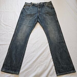 Wrangler Men's Jeans Retro Slim Straight Western Fade Blue Size 38x34